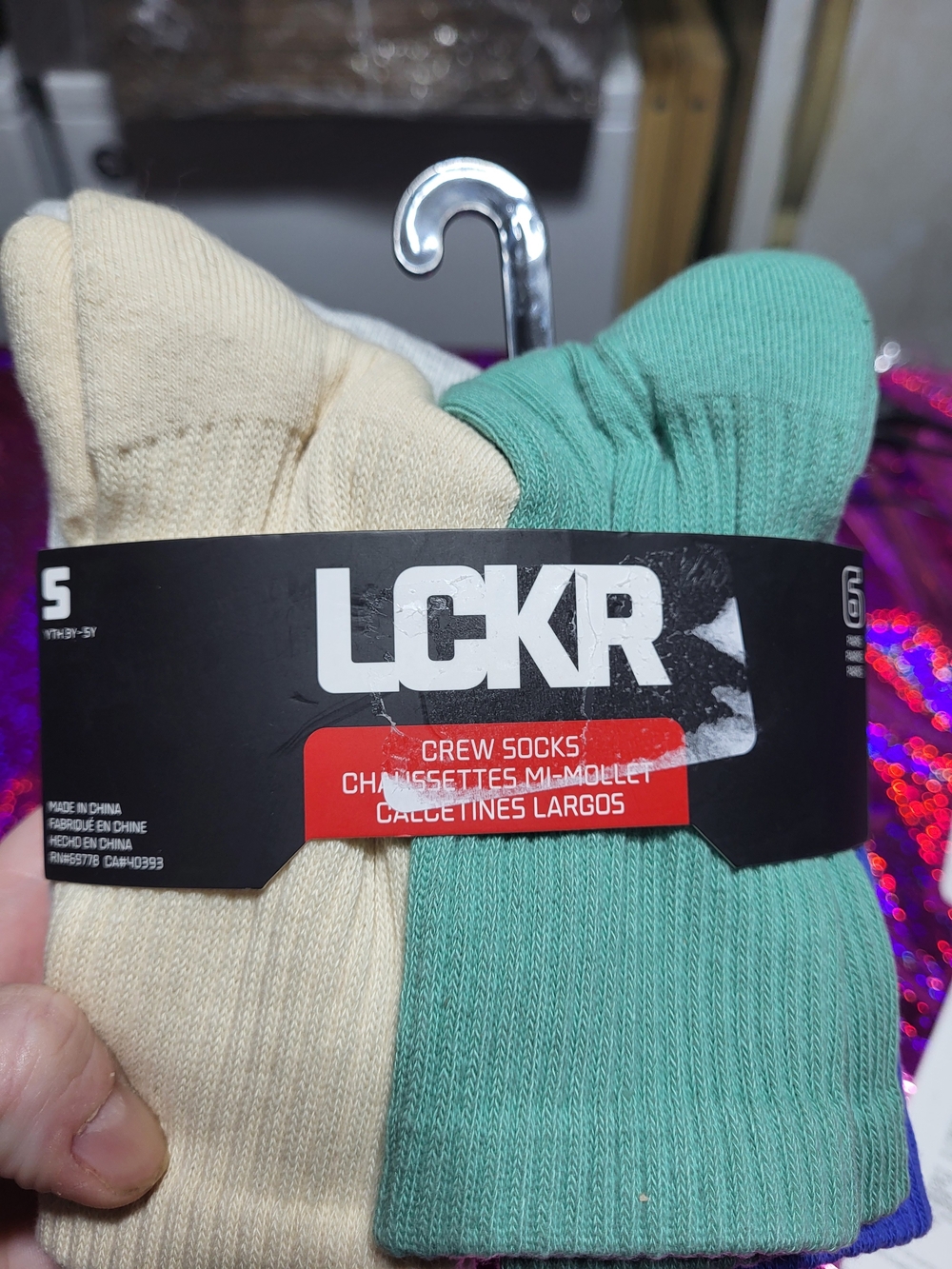 Boys Crew Socks - Cream & Mint (2-Pack)